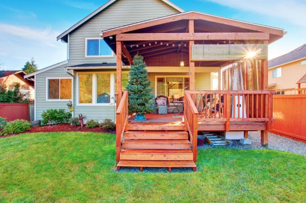 Deck Steps Staining Service