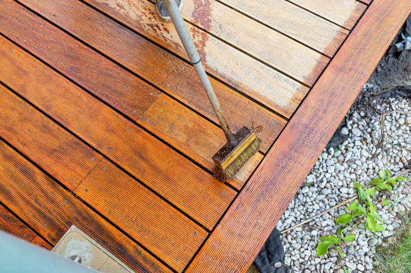 Wood Deck Staining Service detail
