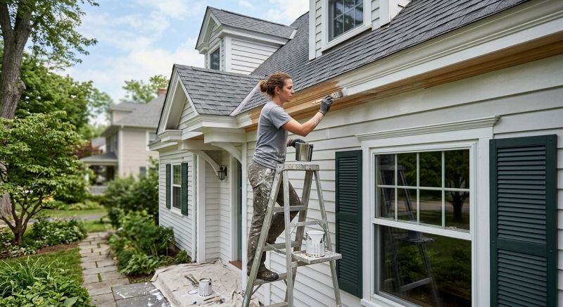 Exterior Trim Painting project example