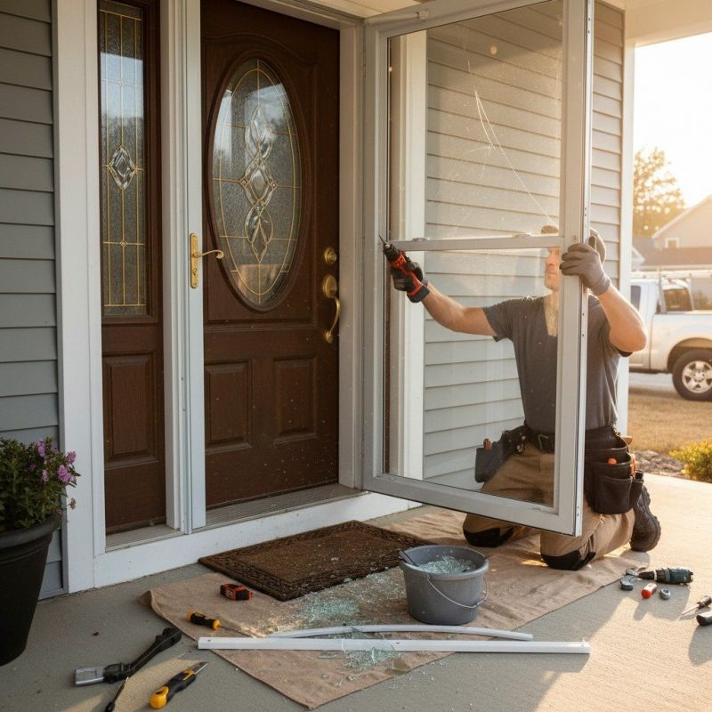 Storm Door Painting